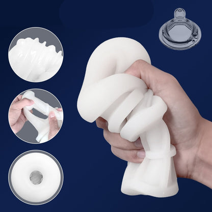 Masturbador masculino telescópico Hombre Equipo de masturbación automática Herramienta sexual de coño Juguetes para adultos para hombres Copa Masurbator para hombres