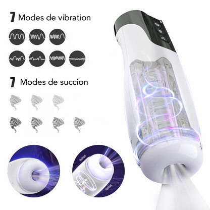 Masturbateur Homme Vibrant et à Succion - M8 différents modes