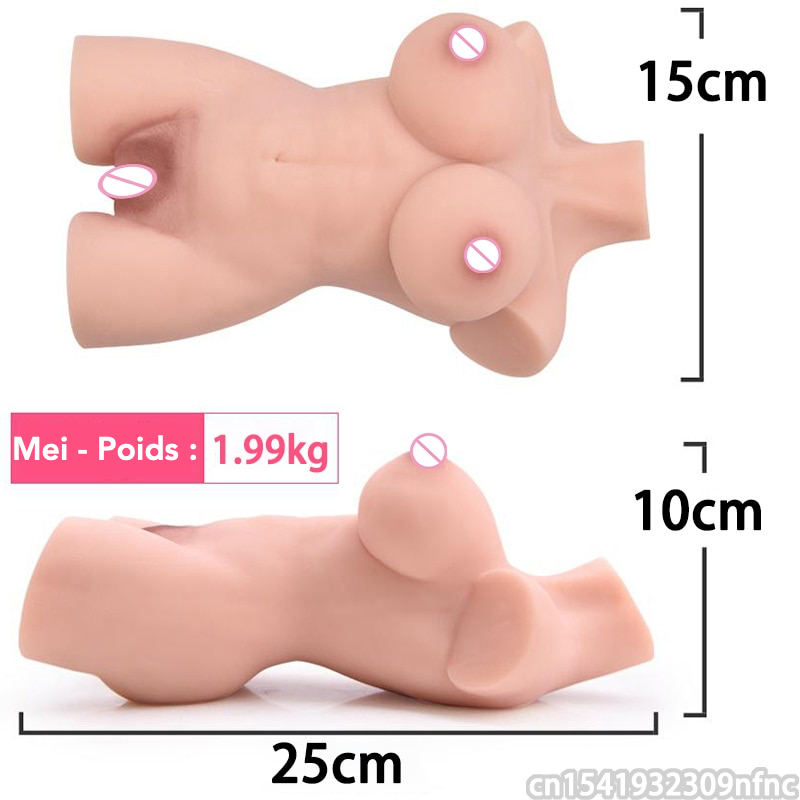 taille en cm mm Sex Dolls - Poupée Sexuelle Buste et Fessier