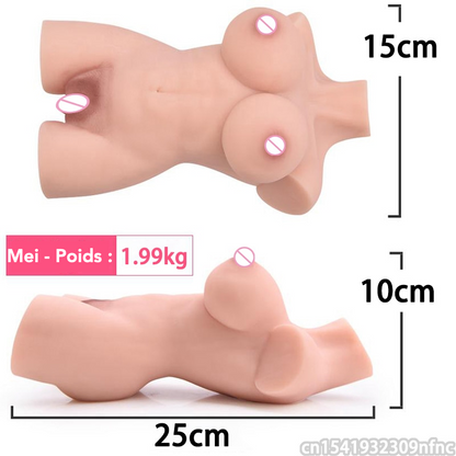 taille en cm mm Sex Dolls - Poupée Sexuelle Buste et Fessier