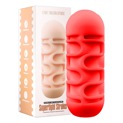 Masturbateur Homme Silicone rouge